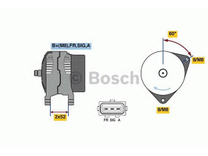 BOSCH 0 986 081 090 kintamosios srovės generatorius 
 Elektros įranga -> Kint. sr. generatorius/dalys -> Kintamosios srovės generatorius
1464564, 1496231, 4M5T 10300 LA