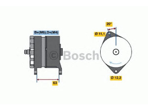 BOSCH 0 120 469 634 kintamosios srovės generatorius
4747193, 107193, 4747193, 4757193
