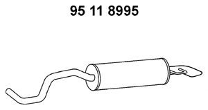 EBERSPÄCHER 95 11 8995 galinis duslintuvas 
 Išmetimo sistema -> Duslintuvas
8N0.253.609 E, 8N0.253.609 N, 8N0.253.609 S