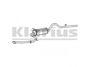 KLARIUS 270191 galinis duslintuvas 
 Išmetimo sistema -> Duslintuvas
1743010010, 1743010020, 1743011040