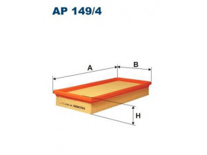 FILTRON AP149/4 oro filtras 
 Techninės priežiūros dalys -> Techninės priežiūros intervalai
03E129620, 03E129620