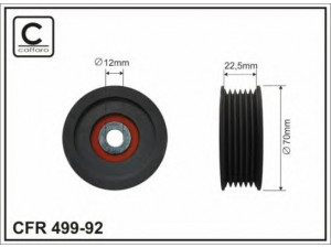 CAFFARO 499-92 kreipiantysis skriemulys, V formos rumbuotas diržas 
 Diržinė pavara -> V formos rumbuotas diržas/komplektas -> Laisvasis/kreipiamasis skriemulys
5751-41, 5751-41, 9620038880, 1660450010