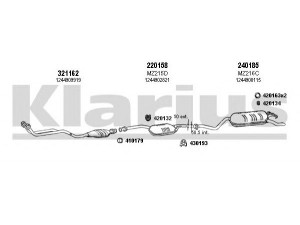 KLARIUS 600135E išmetimo sistema 
 Išmetimo sistema -> Išmetimo sistema, visa