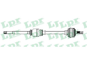 LPR DS52384 kardaninis velenas 
 Ratų pavara -> Kardaninis velenas
8200042774, 8200169289, 8200042774