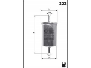 MECAFILTER E02 kuro filtras 
 Degalų tiekimo sistema -> Kuro filtras/korpusas
156785, 1567A5, 1567C6, 1635P5