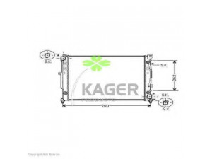 KAGER 31-0030 radiatorius, variklio aušinimas 
 Aušinimo sistema -> Radiatorius/alyvos aušintuvas -> Radiatorius/dalys
4B0121251R, 4Z7121251, 4Z7121251B
