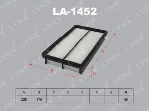 LYNXauto LA-1452 oro filtras 
 Filtrai -> Oro filtras
RF2A-13-Z40, RF2A-13-Z40-9A, RF2A-13-Z40A