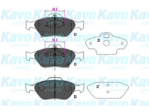 KAVO PARTS KBP-9091 stabdžių trinkelių rinkinys, diskinis stabdys 
 Techninės priežiūros dalys -> Papildomas remontas
044650D050, 044650D050000, 044650D120