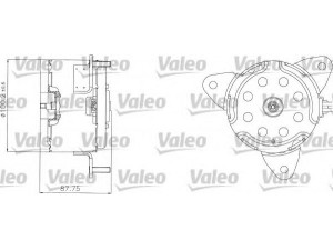 VALEO 698312 elektrovariklis, raditoriaus ventiliatorius 
 Aušinimo sistema -> Radiatoriaus ventiliatorius
95668984