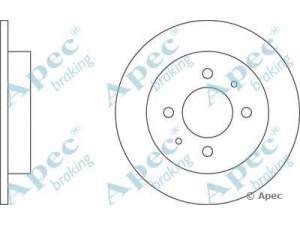 APEC braking DSK2065 stabdžių diskas 
 Stabdžių sistema -> Diskinis stabdys -> Stabdžių diskas
MB857762, MB857763, MR249357
