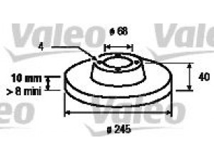 VALEO 186292 stabdžių diskas 
 Stabdžių sistema -> Diskinis stabdys -> Stabdžių diskas
853615601, 8A0615601, 853615601