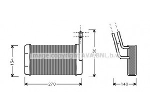 AVA QUALITY COOLING FD6132 šilumokaitis, salono šildymas 
 Šildymas / vėdinimas -> Šilumokaitis
1628392, 89VW18476BA