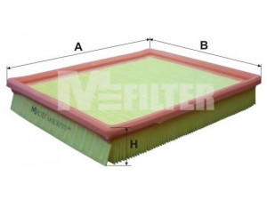 MFILTER K 416 oro filtras 
 Techninės priežiūros dalys -> Techninės priežiūros intervalai
834 251, 834 291, VAF-540, 3053193