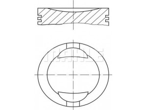 MAHLE ORIGINAL 034 69 00 stūmoklis 
 Variklis -> Cilindrai/stūmokliai
046 107 065 A, 046 107 103 A, 046 107 103 F