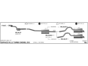 IMASAF 566000037 išmetimo sistema 
 Išmetimo sistema -> Išmetimo sistema, visa
