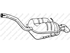 BOSAL 233-187 galinis duslintuvas 
 Išmetimo sistema -> Duslintuvas
1K5 253 609 L