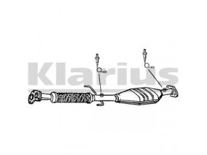 KLARIUS 321264 katalizatoriaus keitiklis 
 Išmetimo sistema -> Katalizatoriaus keitiklis
1741076020, 1741076030