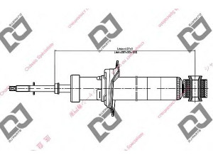 DJ PARTS DS1121GT amortizatorius 
 Pakaba -> Amortizatorius
56210AU000, 56210AU125, 56210AU500