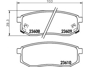 HELLA PAGID 8DB 355 010-011 stabdžių trinkelių rinkinys, diskinis stabdys 
 Techninės priežiūros dalys -> Papildomas remontas
53302M2A01, 58302M2A00, 58302M2A01