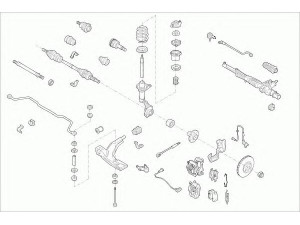 ZF Parts OPEL-KADET-FZ010 vairavimo mechanizmas; rato pakaba 
 Ašies montavimas/vairavimo mechanizmas/ratai -> Prekių paieška pagal schemą