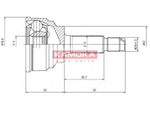 KAMOKA 6290 jungčių komplektas, kardaninis velenas 
 Ratų pavara -> Sujungimai/komplektas
B004-25-400A, B004-25-600A, F006-25-400