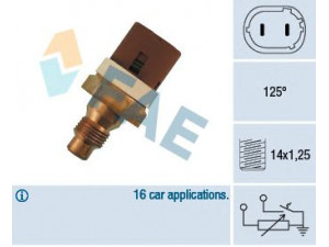 FAE 34070 siuntimo blokas, aušinimo skysčio temperatūra 
 Elektros įranga -> Jutikliai
77 00 778 783, 77 00 786 466, 77 00 805 271