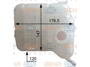 HELLA 8MA 376 709-121 išsiplėtimo bakelis, aušinimo skystis
13220124