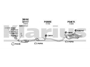 KLARIUS 630458U išmetimo sistema 
 Išmetimo sistema -> Išmetimo sistema, visa