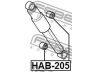FEBEST HAB-205 įvorė, amortizatorius 
 Pakaba -> Amortizatorius
52622-S0X-A01, 48725-30400