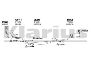 KLARIUS 330921E išmetimo sistema 
 Išmetimo sistema -> Išmetimo sistema, visa