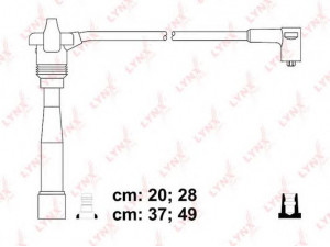 LYNXauto SPC4837 uždegimo laido komplektas 
 Kibirkšties / kaitinamasis uždegimas -> Uždegimo laidai/jungtys
46425912
