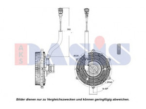 AKS DASIS 138088N sankaba, radiatoriaus ventiliatorius 
 Aušinimo sistema -> Radiatoriaus ventiliatorius
4375000622, A4375000622
