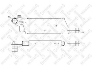 STELLOX 10-40059-SX tarpinis suslėgto oro aušintuvas, kompresorius 
 Variklis -> Oro tiekimas -> Įkrovos agregatas (turbo/superįkrova) -> Tarpinis suslėgto oro aušintuvas
1302113, 24427069, 9196705, 9196705