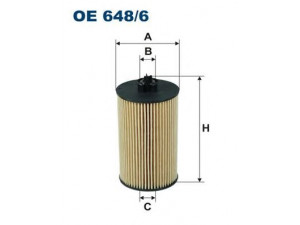 FILTRON OE648/6 alyvos filtras 
 Techninės priežiūros dalys -> Techninės priežiūros intervalai
71744410, 5650359, 650172, 55353324