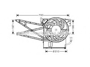 AVA QUALITY COOLING OL7515 ventiliatorius, radiatoriaus 
 Aušinimo sistema -> Oro aušinimas
1341262, 52464704