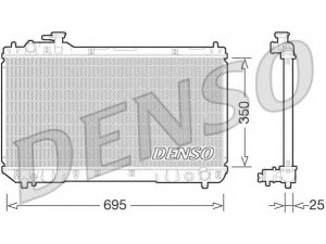 DENSO DRM50062 radiatorius, variklio aušinimas 
 Aušinimo sistema -> Radiatorius/alyvos aušintuvas -> Radiatorius/dalys
164007A490