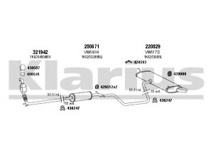 KLARIUS 930981E išmetimo sistema