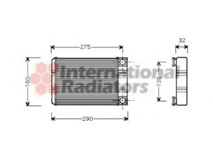 VAN WEZEL 30006312 šilumokaitis, salono šildymas 
 Šildymas / vėdinimas -> Šilumokaitis
2038300161, A2038300161