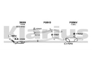 KLARIUS 631094U išmetimo sistema 
 Išmetimo sistema -> Išmetimo sistema, visa