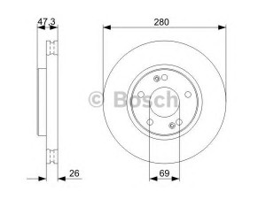 BOSCH 0 986 479 368 stabdžių diskas 
 Stabdžių sistema -> Diskinis stabdys -> Stabdžių diskas
51712 2C000, 51712 2E300, 51712 3K050