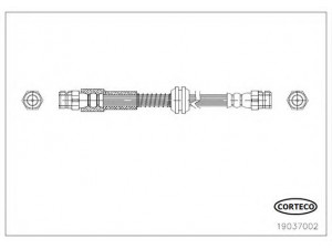 CORTECO 19037002 stabdžių žarnelė
2K5611775G, 2K5611775G, 2K5611775G