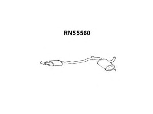 VENEPORTE RN55560 priekinis duslintuvas 
 Išmetimo sistema -> Duslintuvas
7700797293