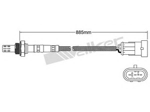 WALKER PRODUCTS 250-23106 lambda jutiklis 
 Išmetimo sistema -> Lambda jutiklis
60812162, 7785973