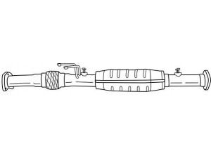 AKS DASIS SG44141 katalizatoriaus keitiklis