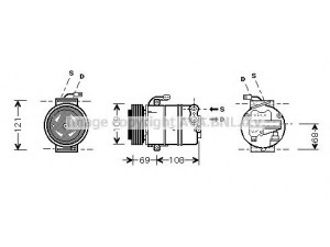 AVA QUALITY COOLING OLK358 kompresorius, oro kondicionierius 
 Oro kondicionavimas -> Kompresorius/dalys
24464152, 6854013, 24464152