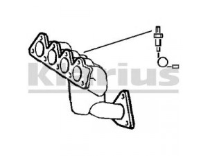 KLARIUS 322460 katalizatoriaus keitiklis 
 Išmetimo sistema -> Katalizatoriaus keitiklis
8200065085, 8200221286, 8200266451
