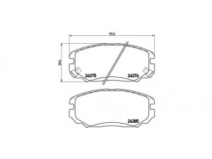 BREMBO P 30 038 stabdžių trinkelių rinkinys, diskinis stabdys 
 Techninės priežiūros dalys -> Papildomas remontas
581013KA20, 581013LA10, 581013LA11