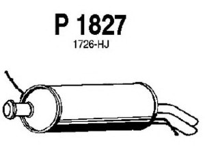 FENNO P1827 galinis duslintuvas 
 Išmetimo sistema -> Duslintuvas
1726-HJ