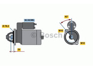 BOSCH 0 001 109 265 starteris 
 Elektros įranga -> Starterio sistema -> Starteris
12 41 7 794 953