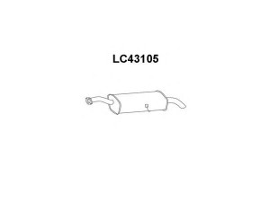 VENEPORTE LC43105 galinis duslintuvas 
 Išmetimo sistema -> Duslintuvas
60609651, 60612651, 60658959